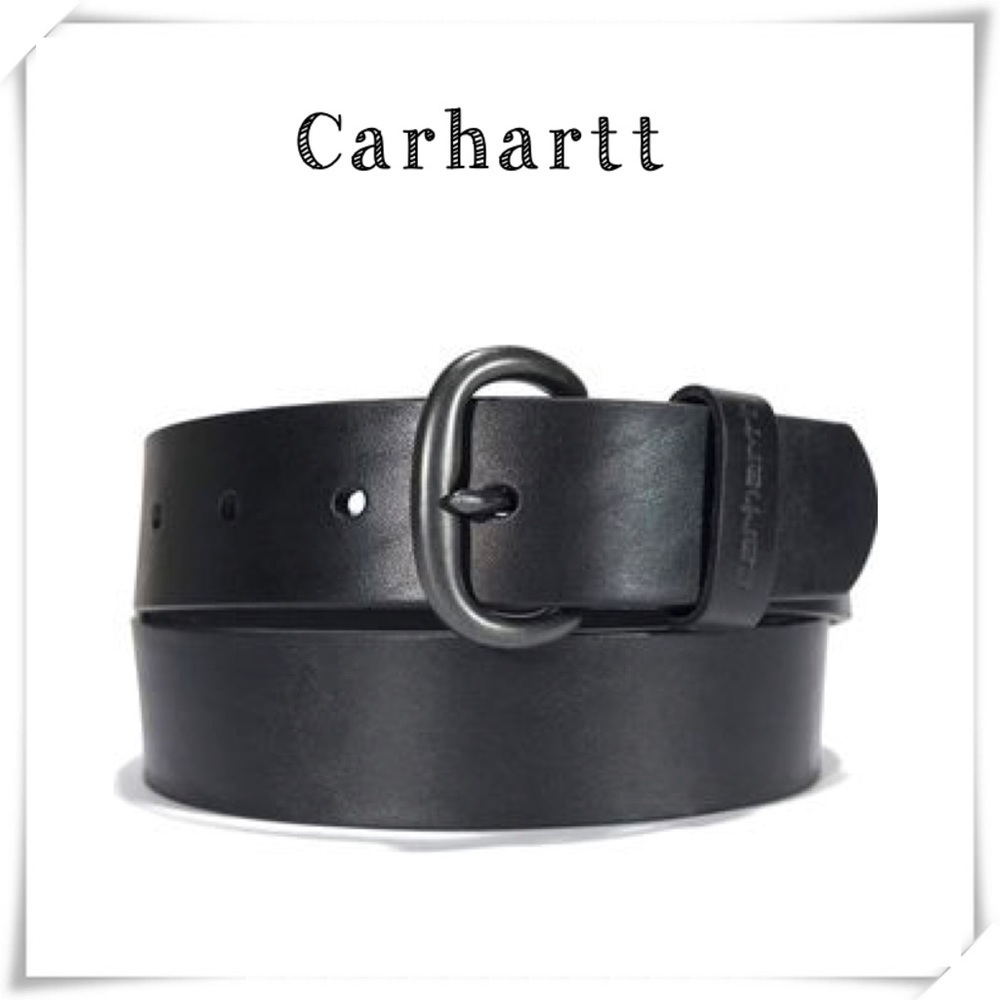 CARHARTT Men's Genuine Leather Black Belt 2212 in Black Size XXL NWOT